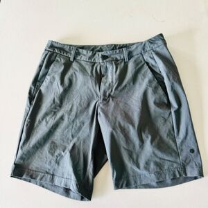 MENS LULULEMON Dark Grey Charcoal ABC Classic Fit Athleisure Casual Shorts 32